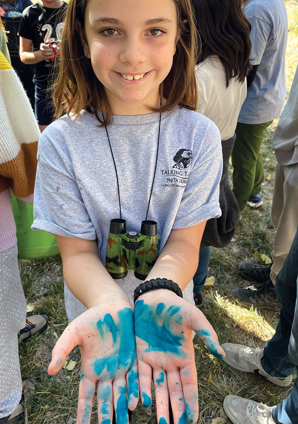 Students from local elementary schools participating in environmental education events